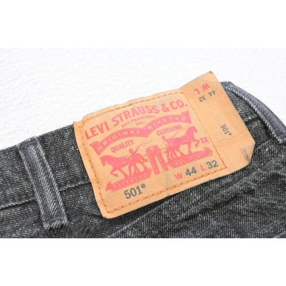 Vintage Levis 501 White Oak Cone Denim XX Straight Button Fly Jeans Mens 44 x 31 - Picture 1 of 9